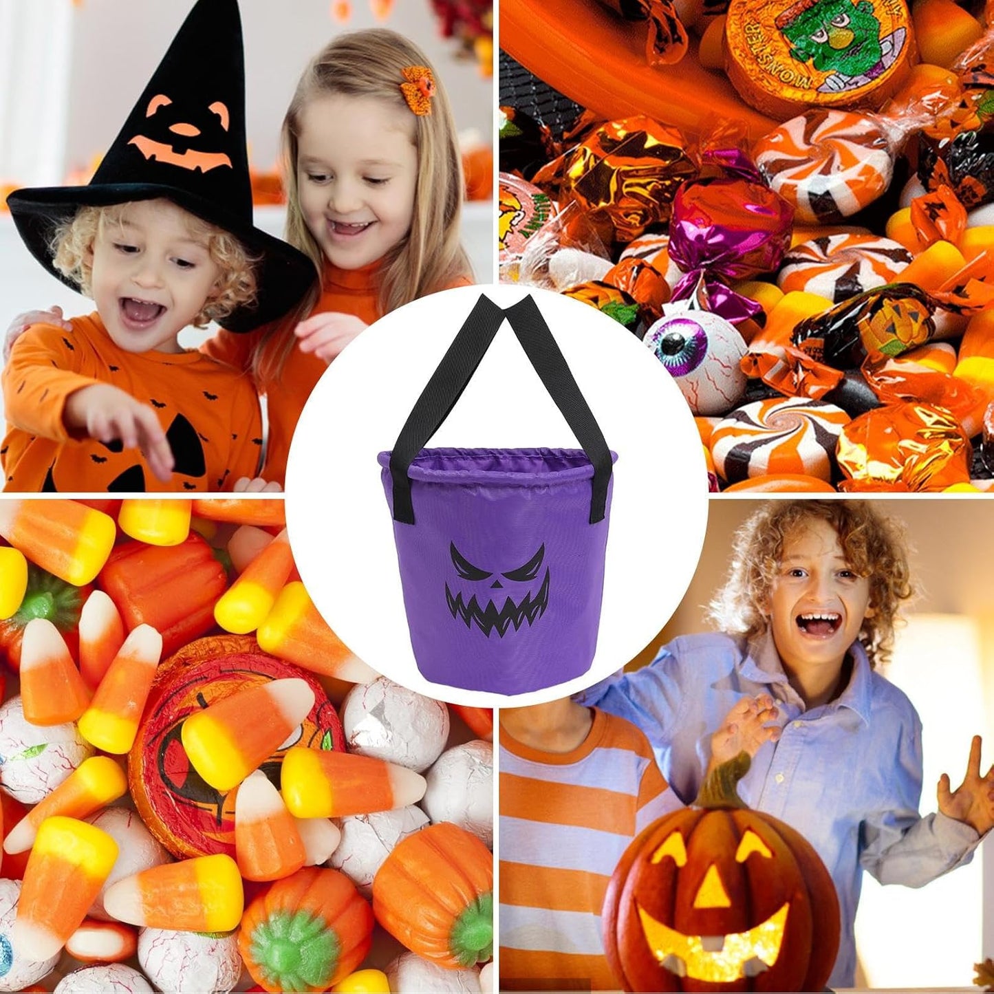 Light Up Halloween Baskets