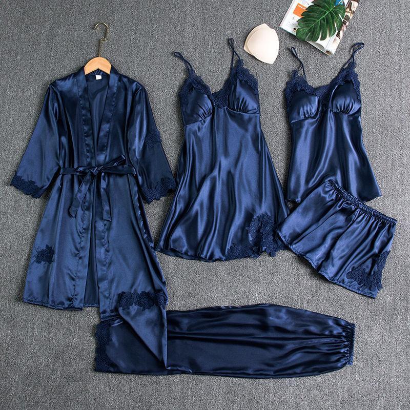 š„BUY 2 FREE SHIPPING & GET 10% OFFš„Blushy Silk 5 Piece Pajama Set