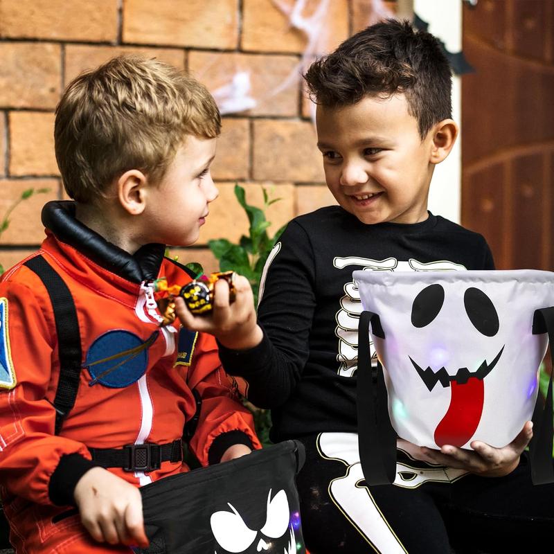 Light Up Halloween Baskets